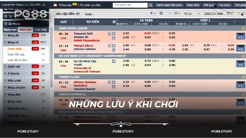 Bật mí bí quyết thắng lớn khi chơi bóng rổ PG88