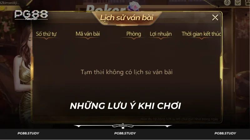 Lưu ý đề phòng đối thủ cùng bàn cược tại PG88