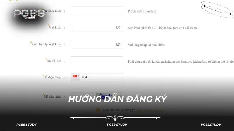 Hướng dẫn đăng ký PG88 để tham gia cá cược hiệu quả
